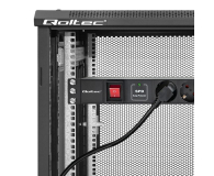 Qoltec Aluminiowa Listwa zasilająca PDU do RACK 19'' 1U 16A 6xSCH - 1257493 - zdjęcie 3